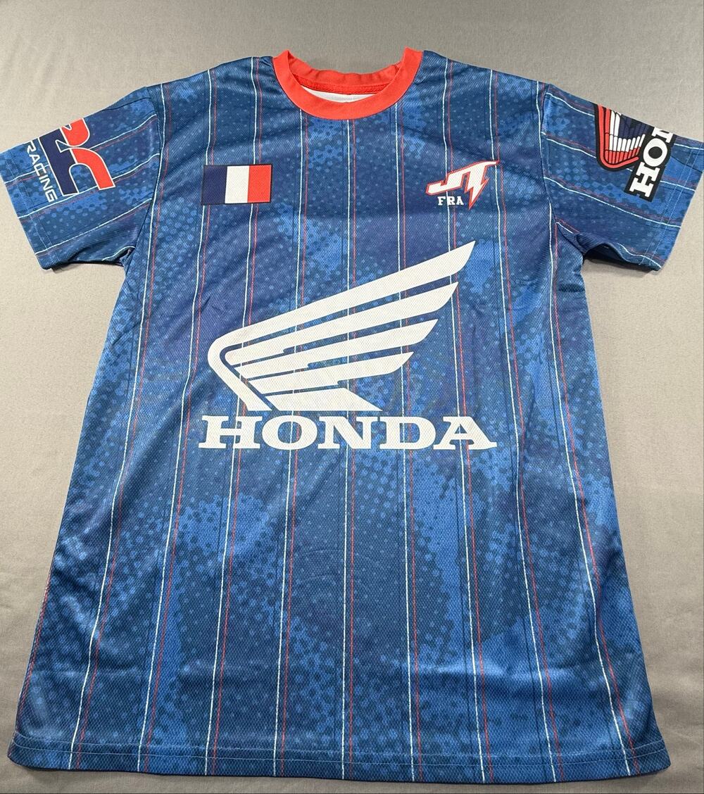 Honda Racing France Jersey Men’s Medium Blue Motocross MX Blokecore Shirt NWOT